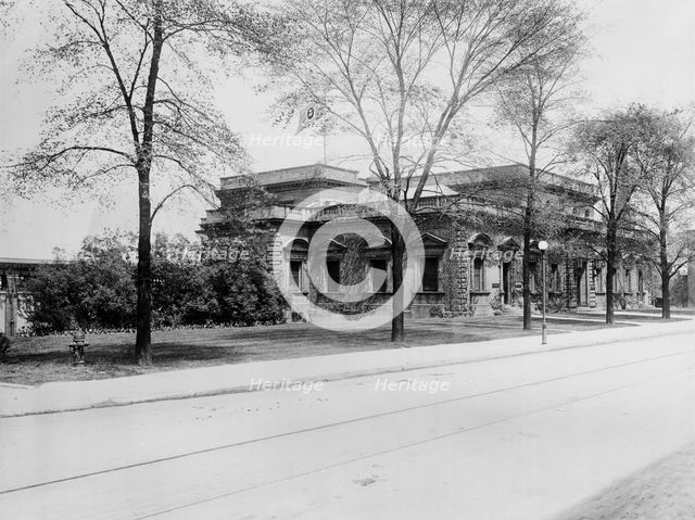 Distillery offices, Hiram Walker & Sons, Ltd., south front, Walkerville, Ont., between 1900 and 1920 Creator: Unknown.