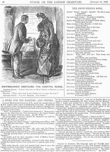 Distinguished Amateurs - The Hospital Nurse 1886. Creator: George du Maurier