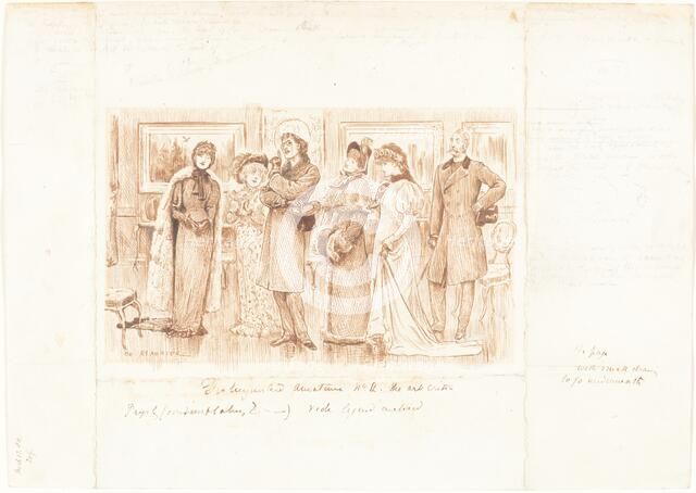 Distinguished Amateurs no. II: The Art Critic, 1880. Creator: George du Maurier.