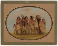 Distinguished Crow Indians, 1861/1869. Creator: George Catlin