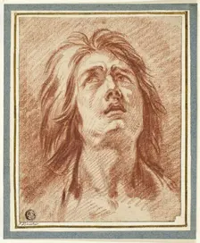 Distress: Head of a Woman Looking Upwards, n.d