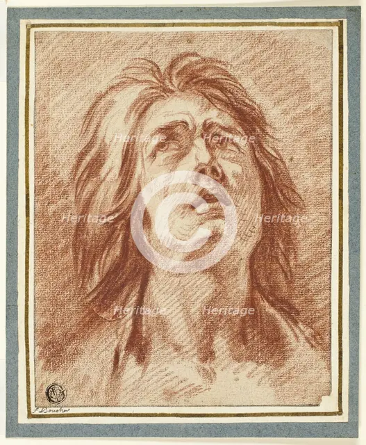 Distress: Head of a Woman Looking Upwards, n.d.