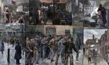 Distress in the East End of London, 1886.Artist: Charles Joseph Staniland