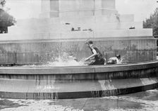 District of Columbia Parks - Children At Fountains And Pools, 1912. Creator: Harris & Ewing