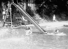 District of Columbia Parks - Children At Fountains And Pools, 1912. Creator: Harris & Ewing