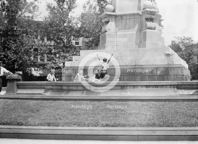 District of Columbia Parks - Children At Fountains And Pools, 1912. Creator: Harris & Ewing.