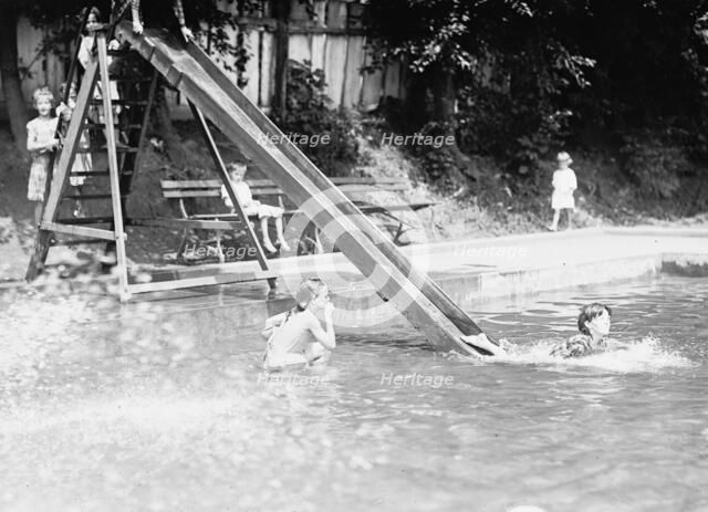 District of Columbia Parks - Children At Fountains And Pools, 1912. Creator: Harris & Ewing.
