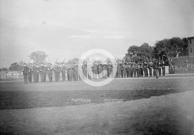 District of Columbia Public Schools, High School Cadets; Drilling, 1911. Creator: Harris & Ewing.