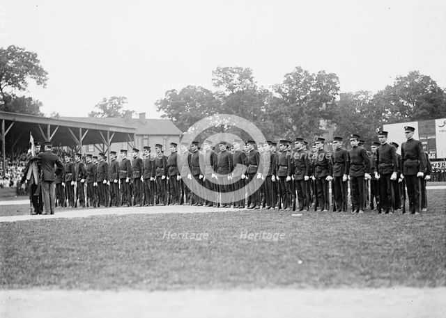 District of Columbia Public Schools, High School Cadets; Drilling, 1911. Creator: Harris & Ewing.