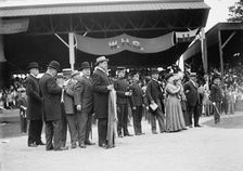 District of Columbia Public Schools - Secretary of War Dickinison Presenting Banner To..., 1911. Creator: Harris & Ewing