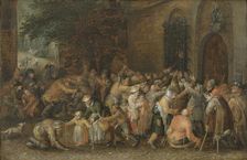 Distributing Alms. Creator: David Vinckboons