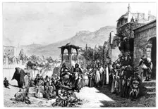 Distribution of Dates in a Cemetery in Cairo 1881. Artist: Wilhelm Gentz