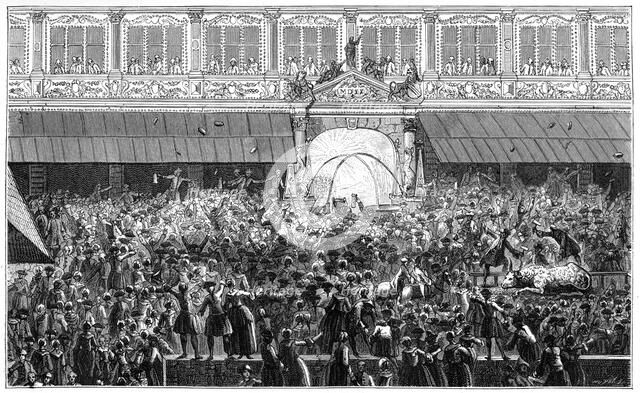 Distribution Of Food, Strasbourg, 1744, (1885).Artist: Weis and Lebas