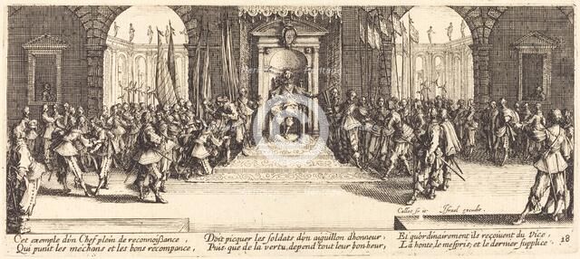 Distribution of Rewards, c. 1633. Creator: Jacques Callot.