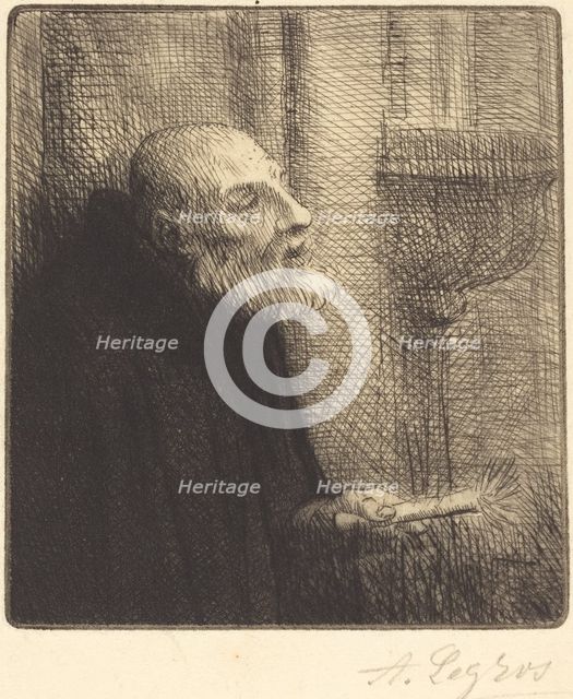 Distributor of the Holy Water (Le donneur d'eau benite). Creator: Alphonse Legros.