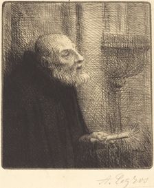 Distributor of the Holy Water (Le donneur d'eau benite). Creator: Alphonse Legros