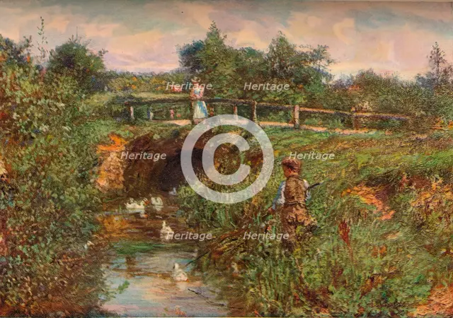 'Disturbing The Fishes', c1901. Artist: James Charles.