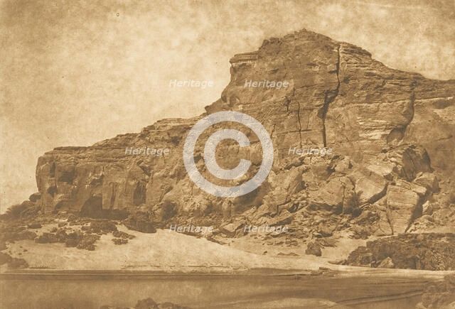 Djebel-Aboucir - Rive gauche de la Seconde Cataracte, March 25, 1850. Creator: Maxime du Camp.