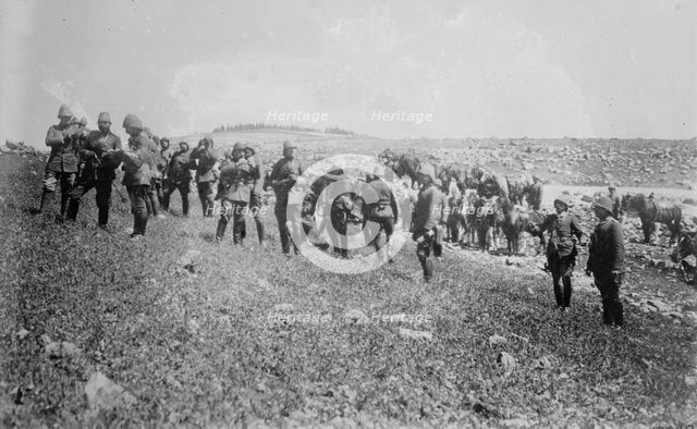 Djemal Pach [i.e., Pasha] with Trommer Pacha & staff, between 1914 and c1915. Creator: Bain News Service.