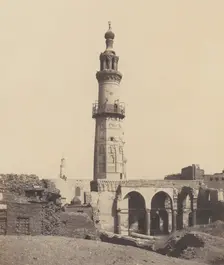 Djirdjeh, Mosquée en Ruines Sur le Bord du Nil, 1851-52, printed 1853-54. Creator: Félix Teynard