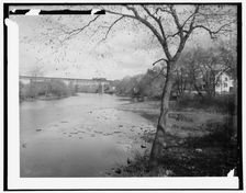 D.L. & W. bridge over the Passaic, Paterson, N.J., between 1890 and 1901. Creator: Unknown