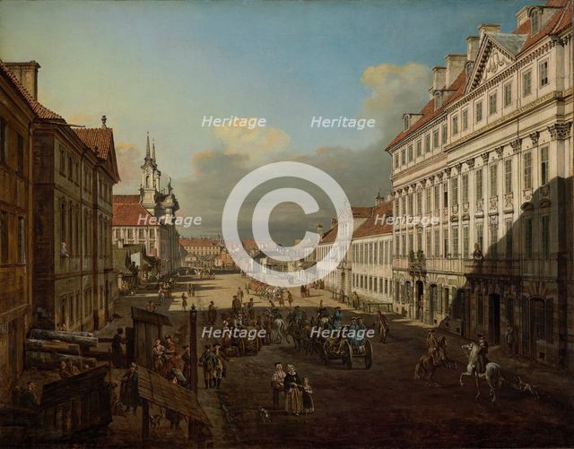 Dluga Street, Warsaw, 1777. Creator: Bellotto, Bernardo (1720-1780).