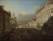 Dluga Street, Warsaw, 1777. Creator: Bellotto, Bernardo (1720-1780)