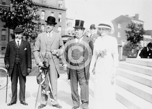 Dr. Cook Adams, John Barrett, Sir Geo. & Lady Reid, c1912. Creator: Bain News Service.