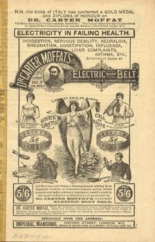 Dr Carter Moffat Electric Body Belt, 1910s