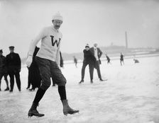 Dr. C.E. Meyers of Treasury Department - Skating, 1912. Creator: Harris & Ewing
