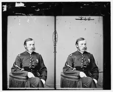Dr. Charles A. Leale (in U.S. Army uniform) attended Lincoln at death, between 1860 and 1870. Creator: Unknown