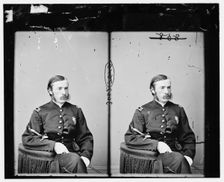 Dr. Charles A. Leale (in U.S. Army uniform) attended Lincoln at death, between 1860 and 1870. Creator: Unknown