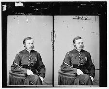 Dr. Charles A. Leale (in U.S. Army uniform) attended Lincoln at death, between 1860 and 1870. Creator: Unknown