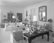 Dr. and Mrs. Leon Levy, residence at 1409 S. Ocean Blvd., Palm Beach, 1959. Creator: Gottscho-Schleisner, Inc