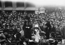 Dr. Anna Shaw in Wall Street, 1911. Creator: Bain News Service