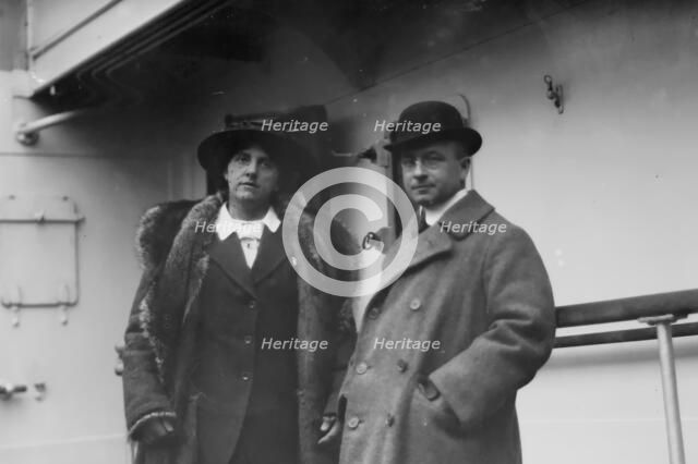 Dr. Alexis Carrel and wife, 1914. Creator: Bain News Service.