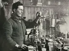 Dr. Atkinson in his Laboratory 15 September 1911, (1913). Artist: Herbert Ponting
