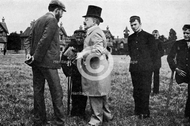 Dr Barnardo at one of his homes, 1905 (1951). Artist: Unknown