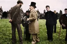 Dr Barnardo at one of his homes, 1905 (1951)
