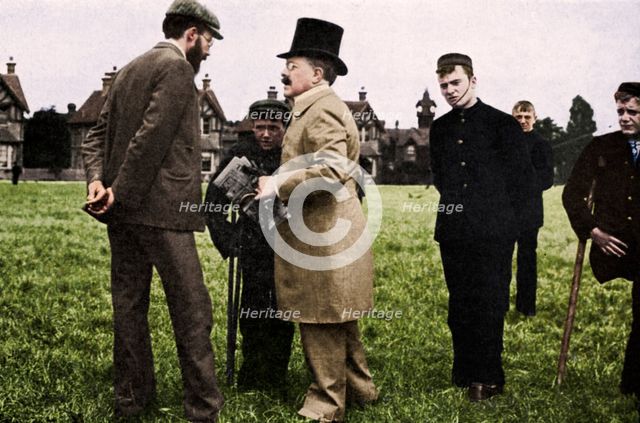 Dr Barnardo at one of his homes, 1905 (1951). Artist: Unknown.