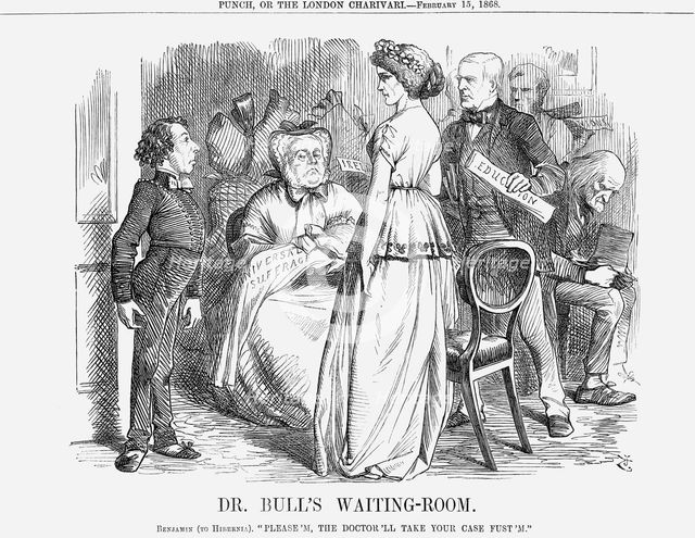 'Dr. Bull's Waiting-Room', 1868. Creator: John Tenniel.