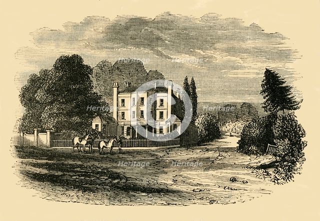 'Dr. Glennie's Academy, Dulwich Grove, in 1820', (c1878). Creator: Unknown.