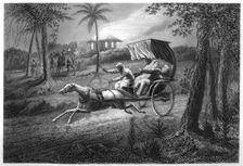 Dr Graham shot in his buggy by the Sealkote Mutineers 1857, (c1860)
