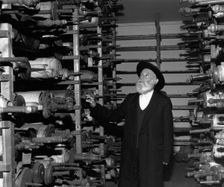 Dr David Brand, Scribe, at Westminster Synagogue, London, 1988. Creator: Sidney Harris