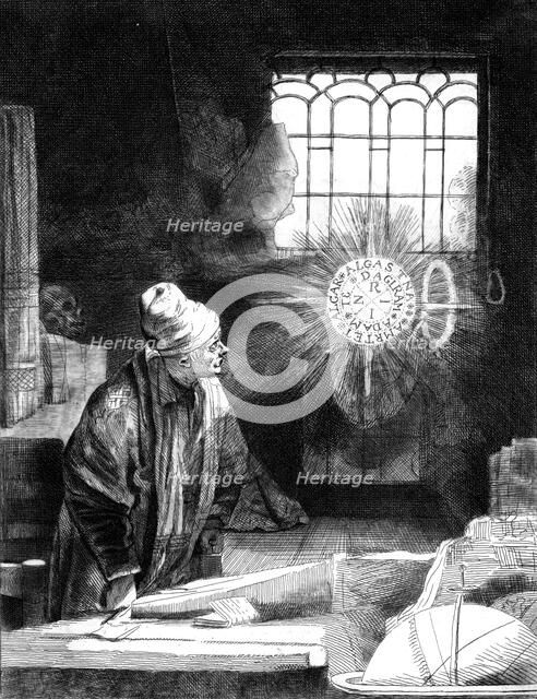 Dr Faustus in his Study. Artist: Unknown