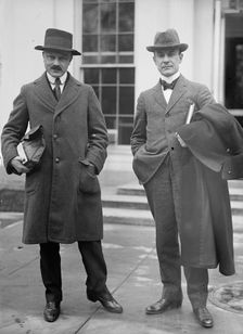 Dr. Frederick F. Friedman, L., with Dr. Hundt, His Secretary, 1913. Creator: Harris & Ewing