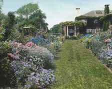 Dr. Frederick Kellogg Hollister house, Lily Pond Lane, East Hampton, New York, c1915. Creator: Frances Benjamin Johnston