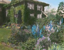 Dr. Frederick Kellogg Hollister house, Lily Pond Lane, East Hampton, New York, c1915. Creator: Frances Benjamin Johnston