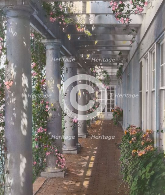 Dr. Frederick Kellogg Hollister house, Lily Pond Lane, East Hampton, New York, c1915. Creator: Frances Benjamin Johnston.
