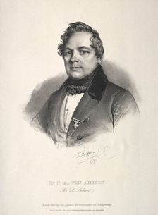 Dr. Friedrich August von Ammon, 1838. Creator: Franz Seraph Hanfstaengl (German, 1804-1877)